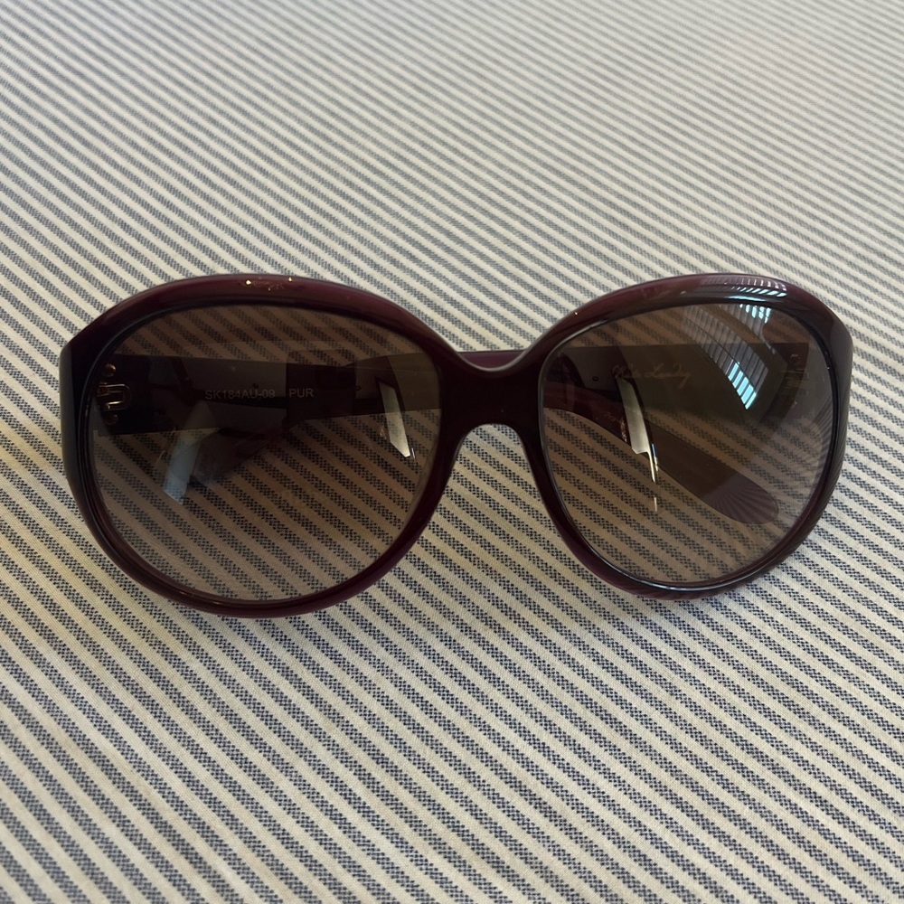Kate Landry purple sunglasses